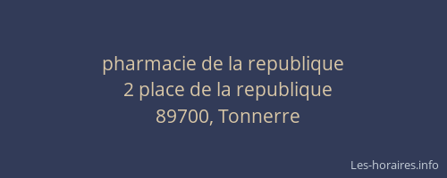 pharmacie de la republique