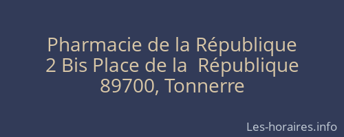 Pharmacie de la République