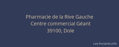 Pharmacie de la Rive Gauche