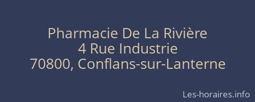 Pharmacie De La Rivière