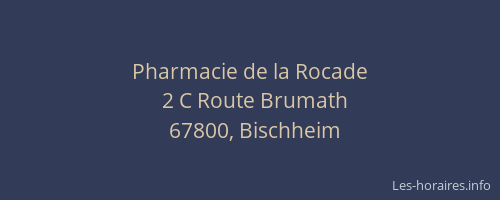 Pharmacie de la Rocade