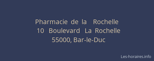 Pharmacie  de  la    Rochelle