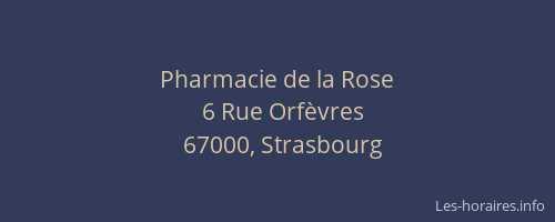 Pharmacie de la Rose