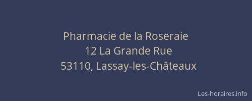 Pharmacie de la Roseraie