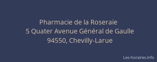 Pharmacie de la Roseraie