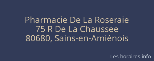 Pharmacie De La Roseraie