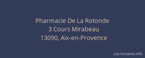 Pharmacie De La Rotonde