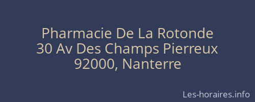 Pharmacie De La Rotonde