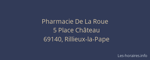 Pharmacie De La Roue