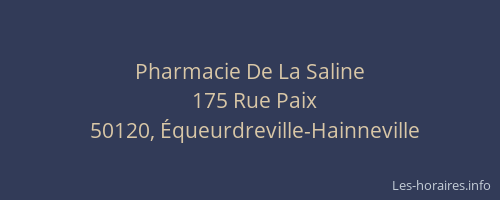 Pharmacie De La Saline
