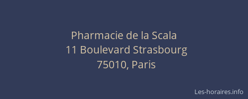 Pharmacie de la Scala