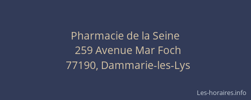 Pharmacie de la Seine