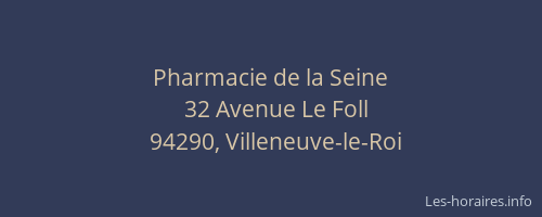 Pharmacie de la Seine