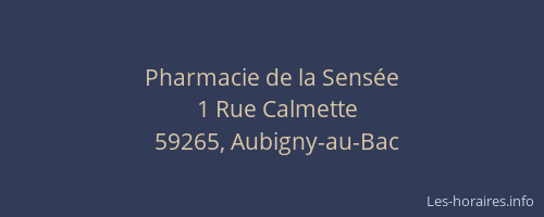 Pharmacie de la Sensée