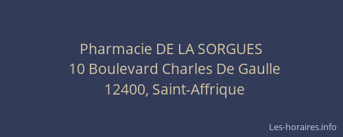 Pharmacie DE LA SORGUES