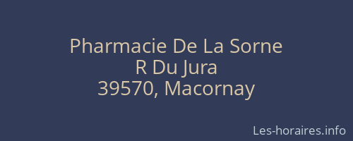 Pharmacie De La Sorne