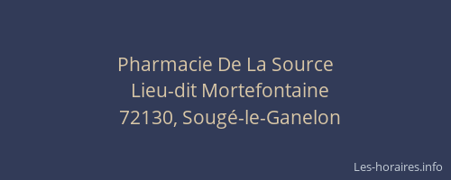 Pharmacie De La Source