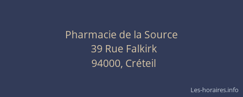 Pharmacie de la Source