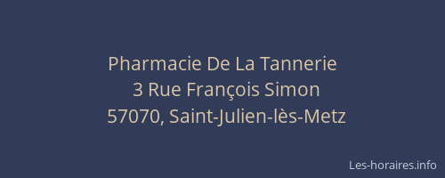 Pharmacie De La Tannerie