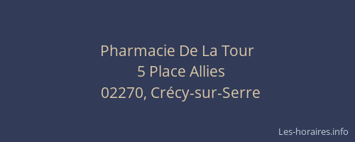 Pharmacie De La Tour