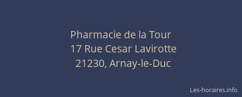 Pharmacie de la Tour
