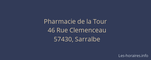 Pharmacie de la Tour