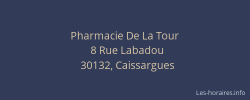 Pharmacie De La Tour