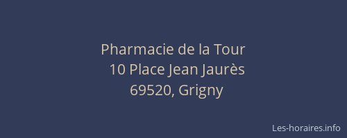 Pharmacie de la Tour