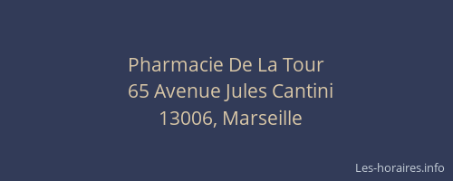 Pharmacie De La Tour
