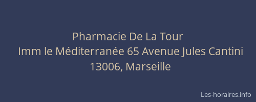 Pharmacie De La Tour