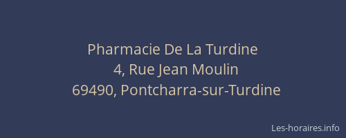 Pharmacie De La Turdine
