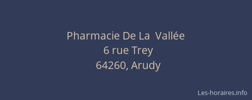 Pharmacie De La  Vallée