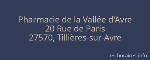 Pharmacie de la Vallée d'Avre