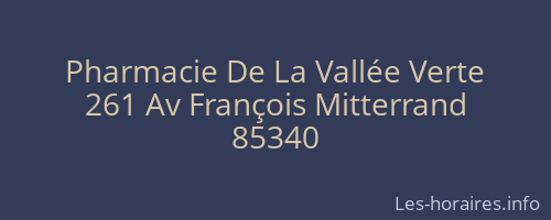 Pharmacie De La Vallée Verte