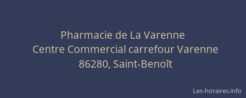 Pharmacie de La Varenne