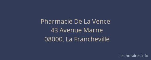 Pharmacie De La Vence