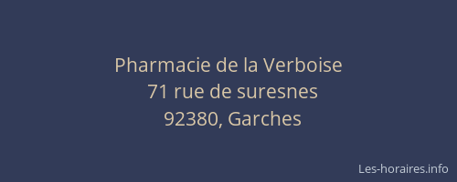 Pharmacie de la Verboise