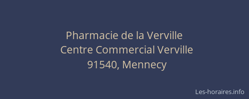 Pharmacie de la Verville