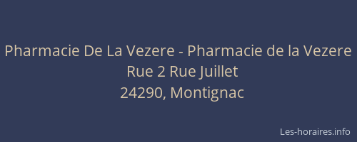 Pharmacie De La Vezere - Pharmacie de la Vezere
