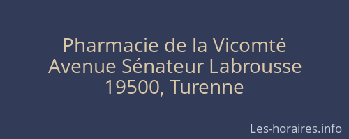 Pharmacie de la Vicomté