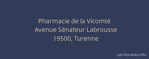 Pharmacie de la Vicomt&eacute;