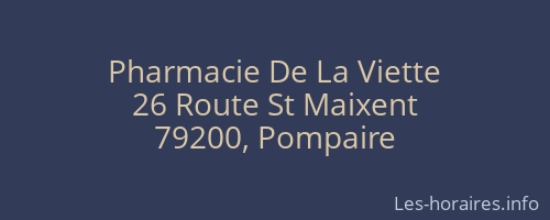 Pharmacie De La Viette