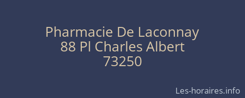 Pharmacie De Laconnay