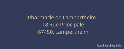Pharmacie de Lampertheim