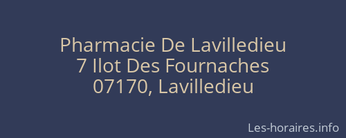 Pharmacie De Lavilledieu