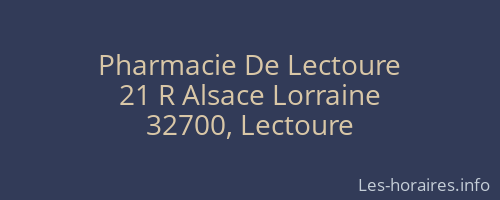 Pharmacie De Lectoure
