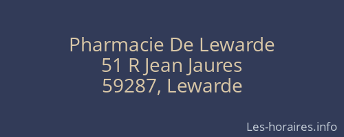 Pharmacie De Lewarde