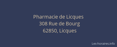 Pharmacie de Licques