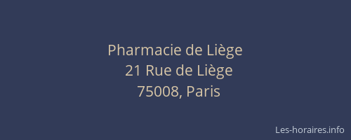 Pharmacie de Liège