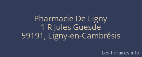 Pharmacie De Ligny